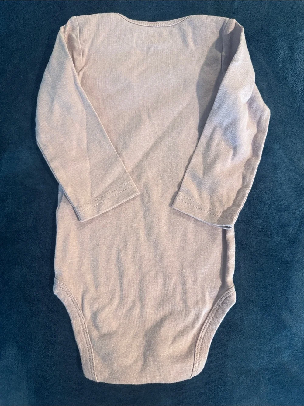 Carter's Long-Sleeve One-Piece in plum with Fox Face